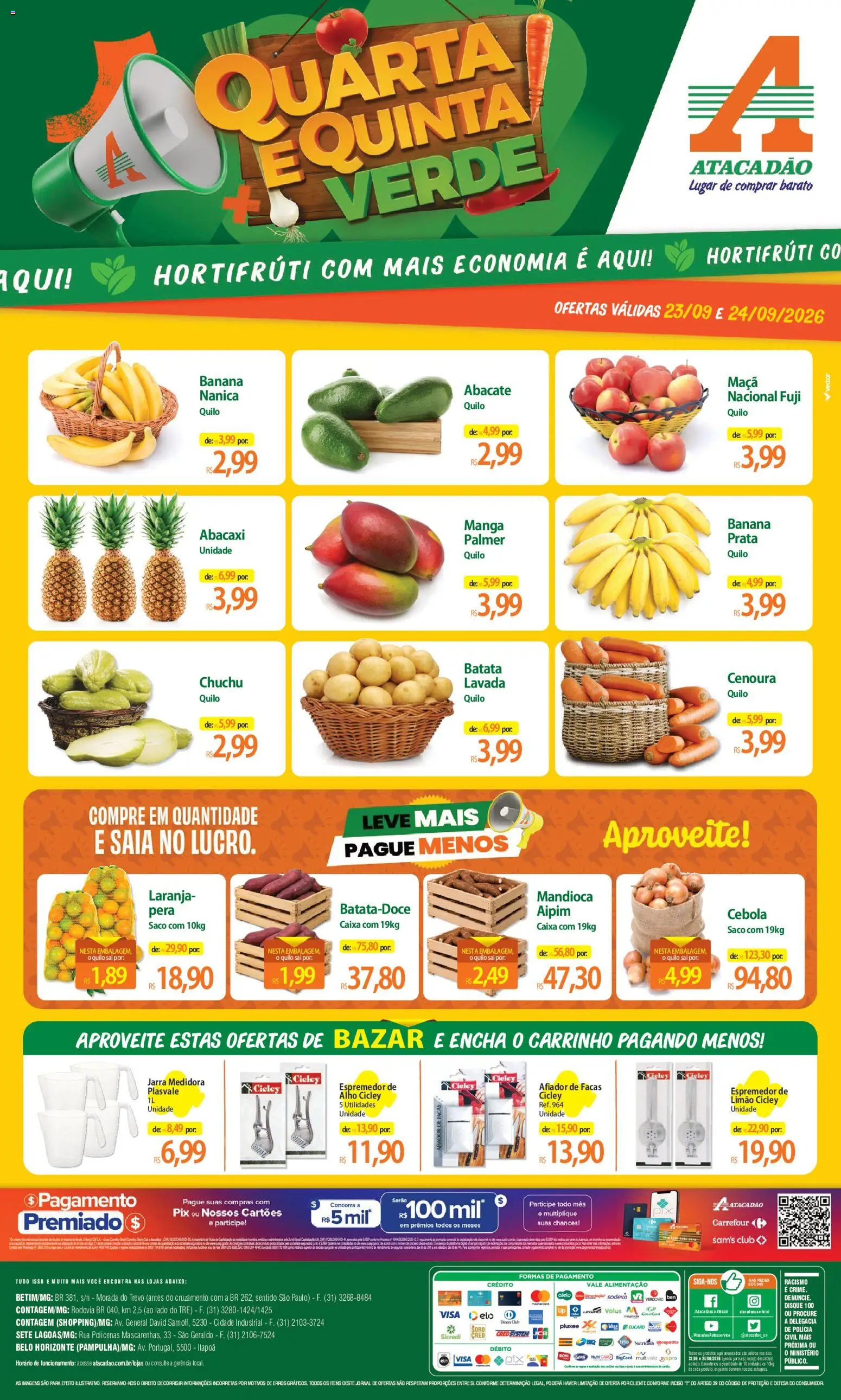 Pré-Visualização do folheto "Atacadão ofertas - MG" da loja Atacadão válido a partir de 23/09/2026