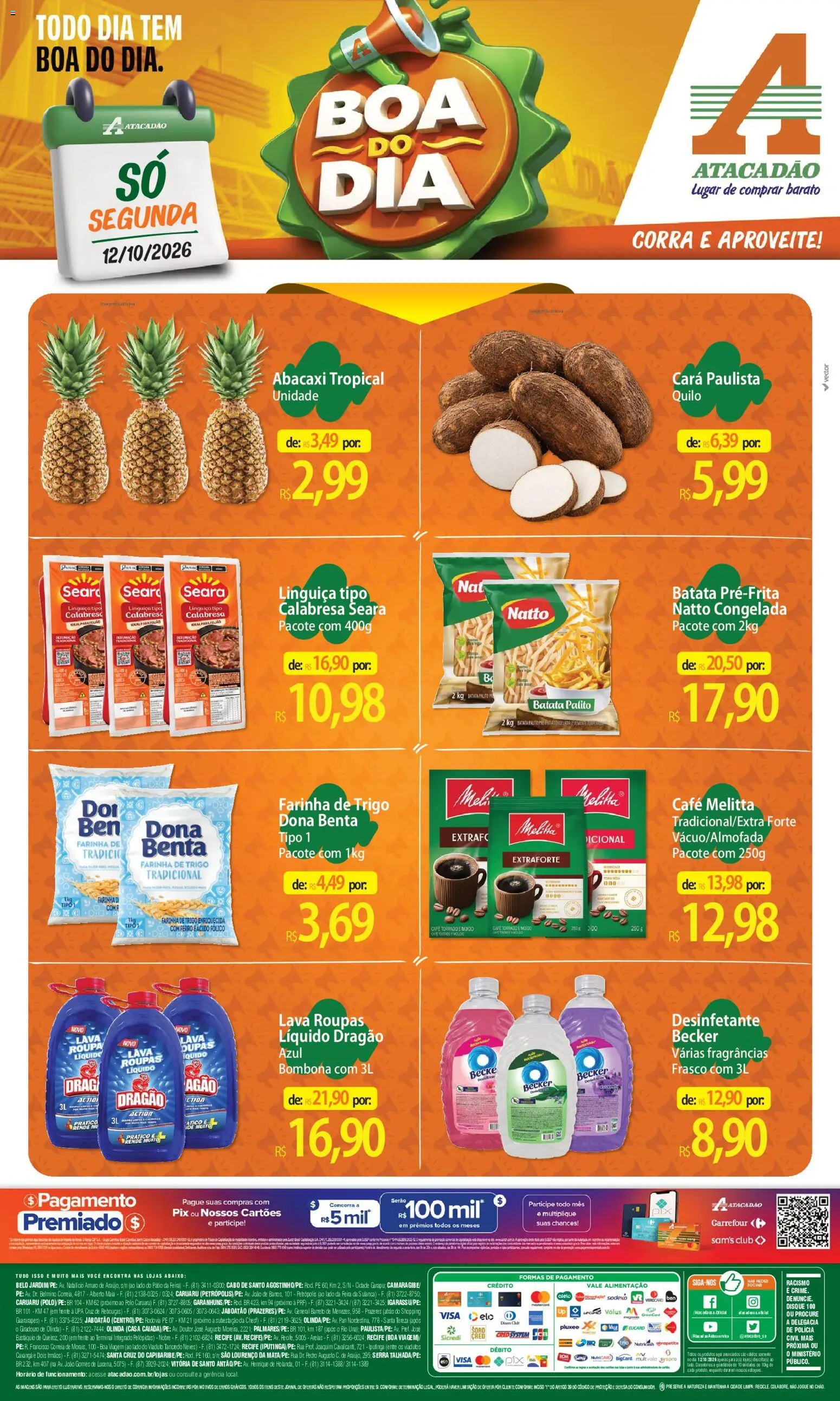Pré-Visualização do folheto "Atacadão ofertas - PE" da loja Atacadão válido a partir de 12/10/2026