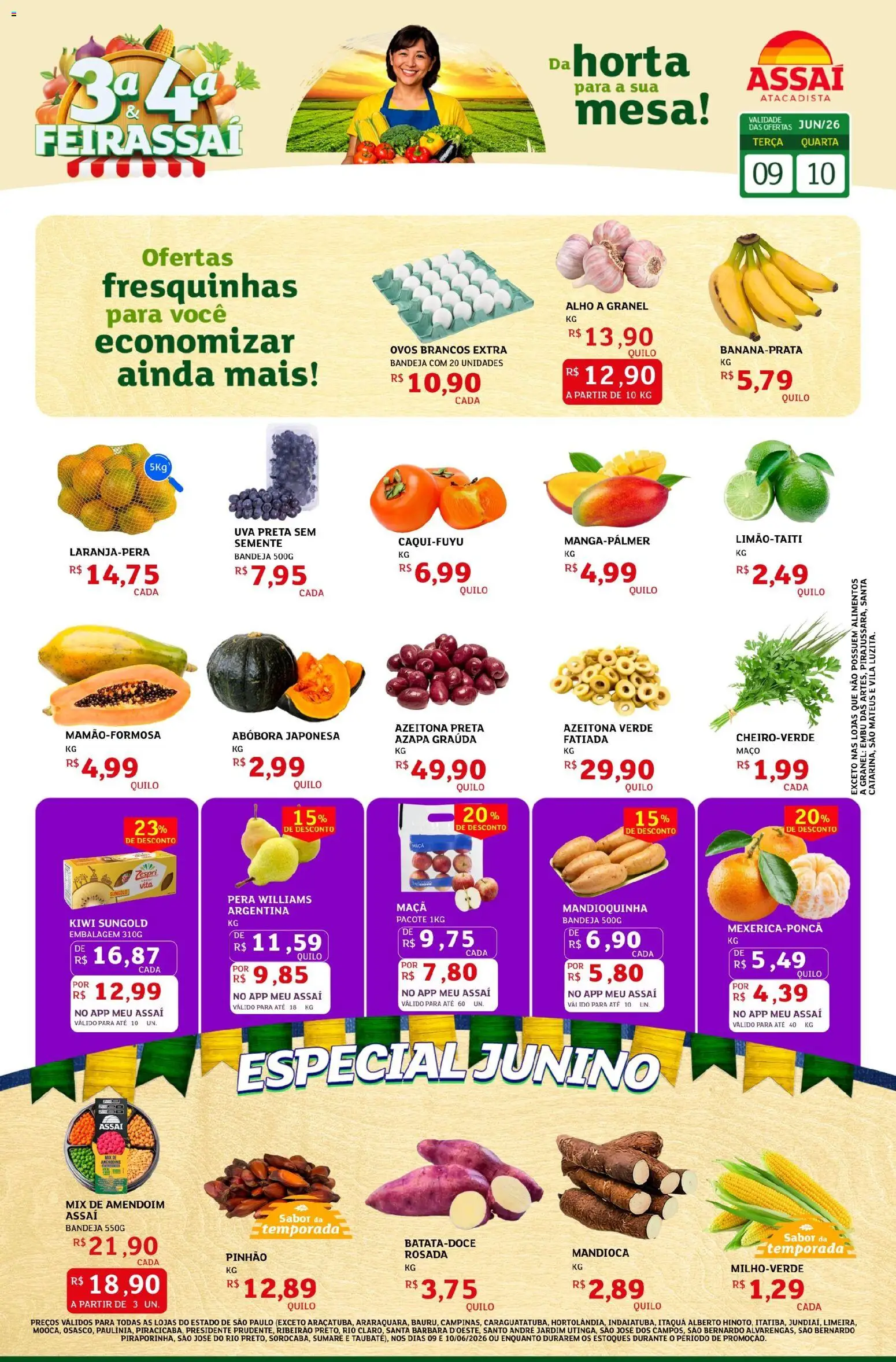 Pré-Visualização do folheto "Assaí Atacadista ofertas - SP" da loja Assaí Atacadista válido a partir de 09/06/2026