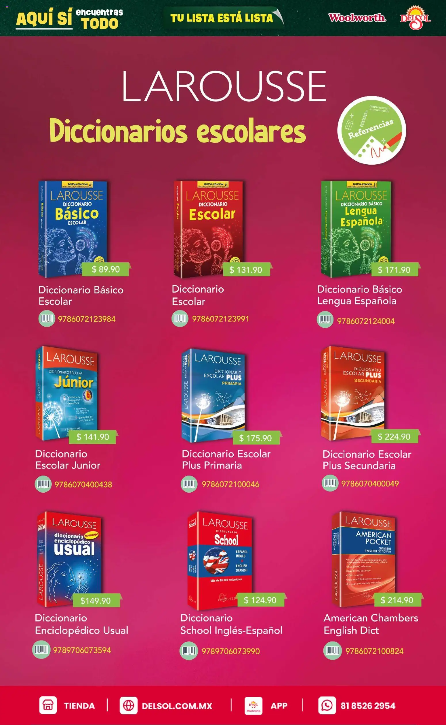 Vista previa las ofertas de la tienda Del Sol y Woolworth - Del Sol y Woolworth catálogo Back To School desde el 25/06/2026 