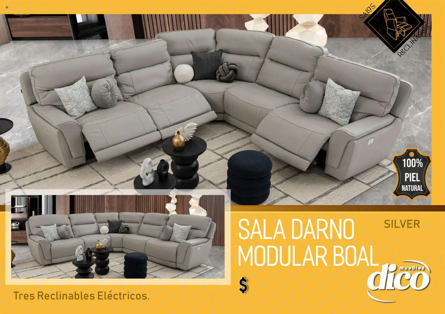 Vista previa las ofertas de la tienda Muebles Dico - Muebles Dico catálogo Salas reclinables desde el 27/03/2026 - Sala, Modular