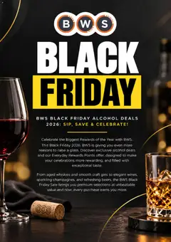 Preview of catalogue BWS Black Friday Notice from shop BWS valid 19/10/2026