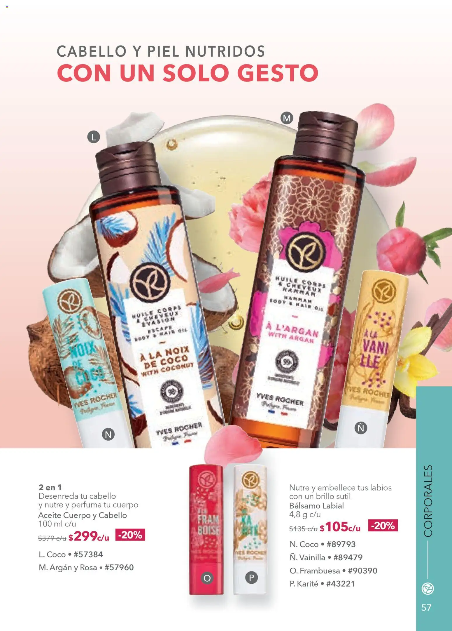 Vista previa las ofertas de la tienda Yves Rocher - Campaña 4 2026 desde el 03/03/2026 - Coco, Aceite, Vainilla, Brillo, Bálsamo, Bálsamo labial