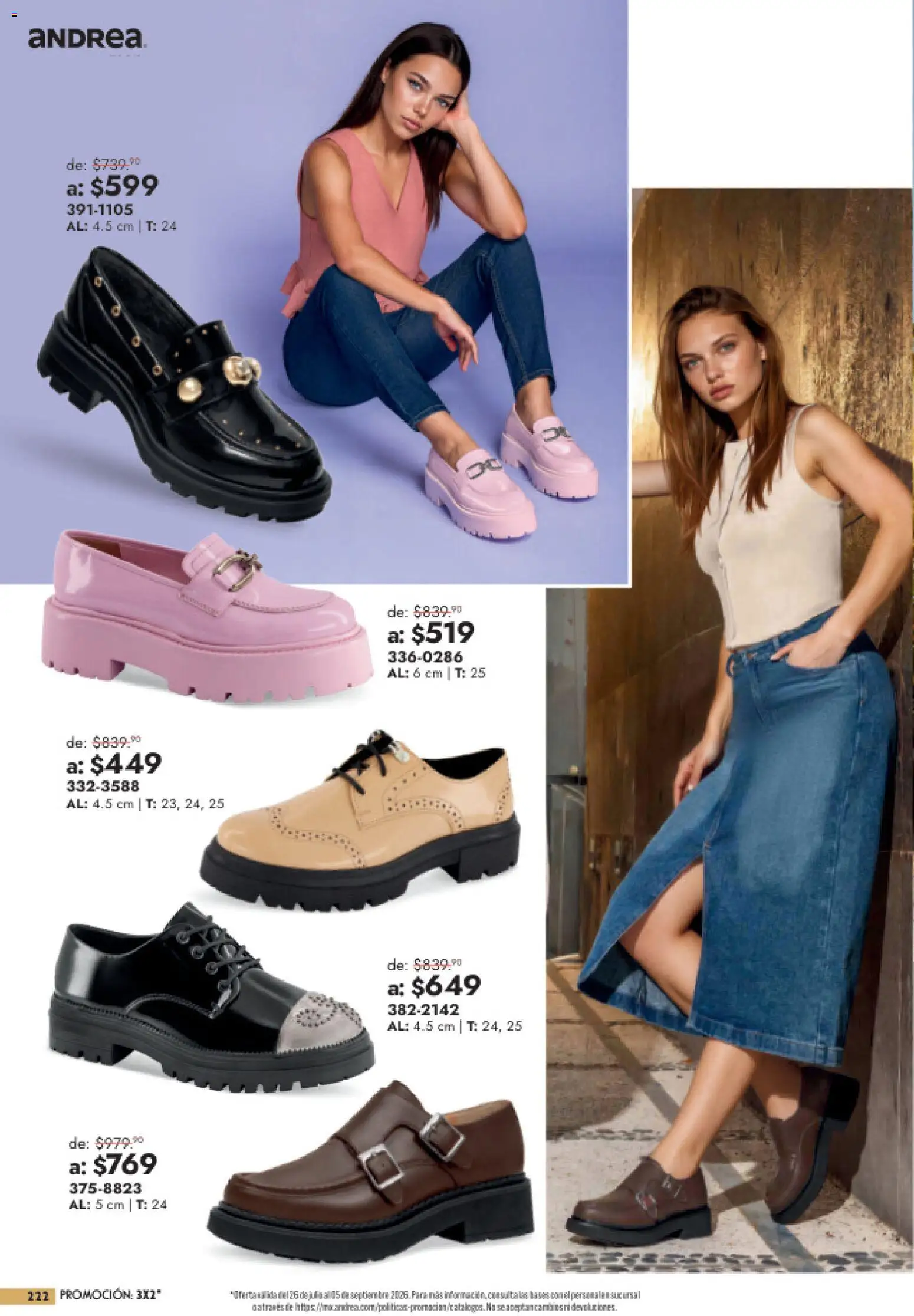 Vista previa las ofertas de la tienda Andrea - Andrea catálogo Outlet desde el 26/07/2026 