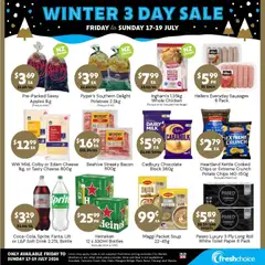 Preview of catalogue FreshChoice Winter 3 day sale from shop FreshChoice valid 17 Jul 2026