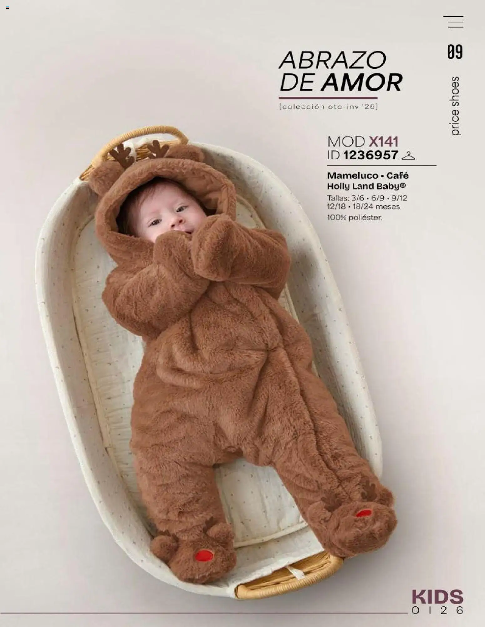 Vista previa las ofertas de la tienda Price Shoes - Price Shoes catálogo Kids desde el 01/10/2026 - Café, Mameluco