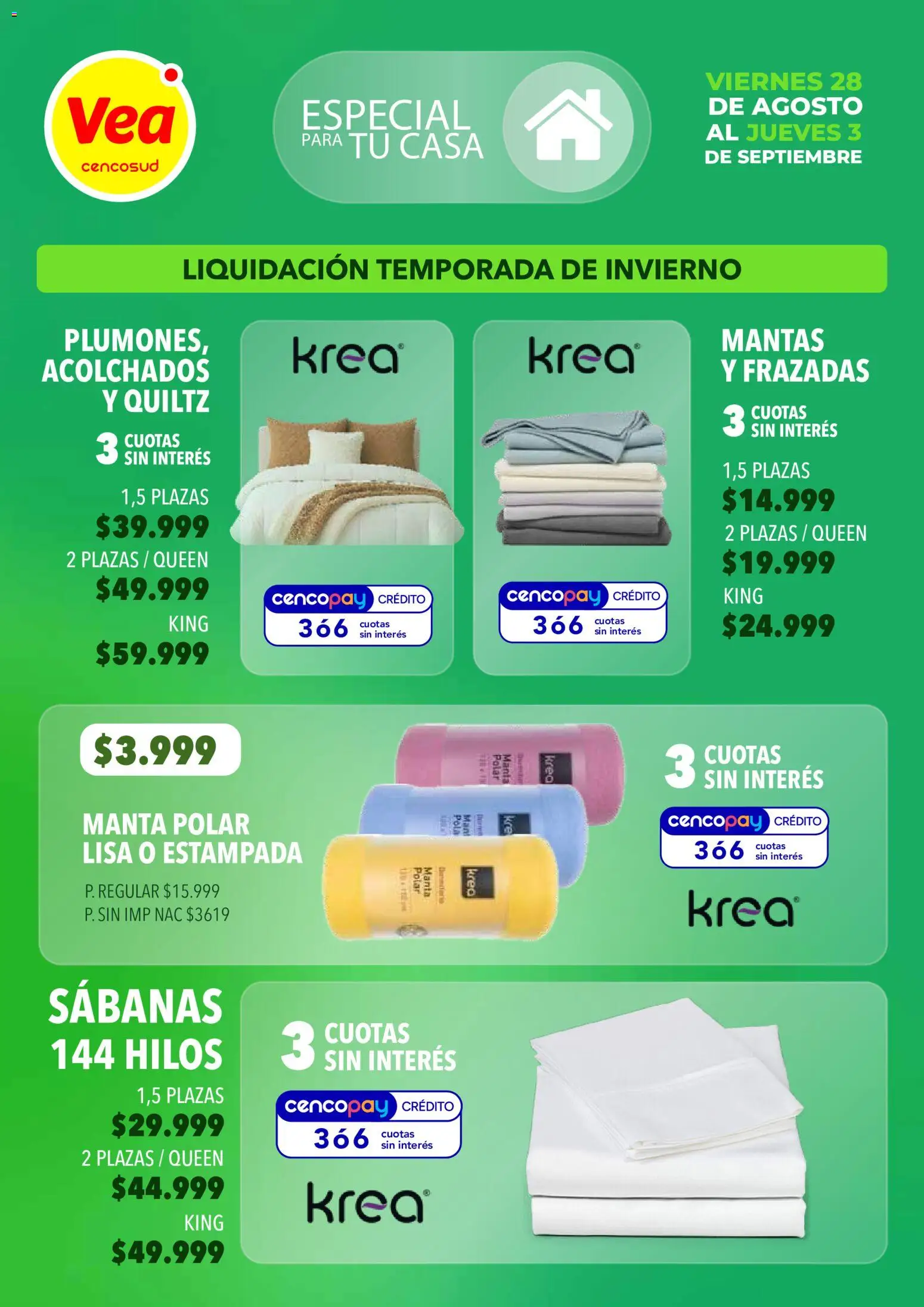 Vista previa del folleto de la tienda Vea válido desde el 28/08/2026 