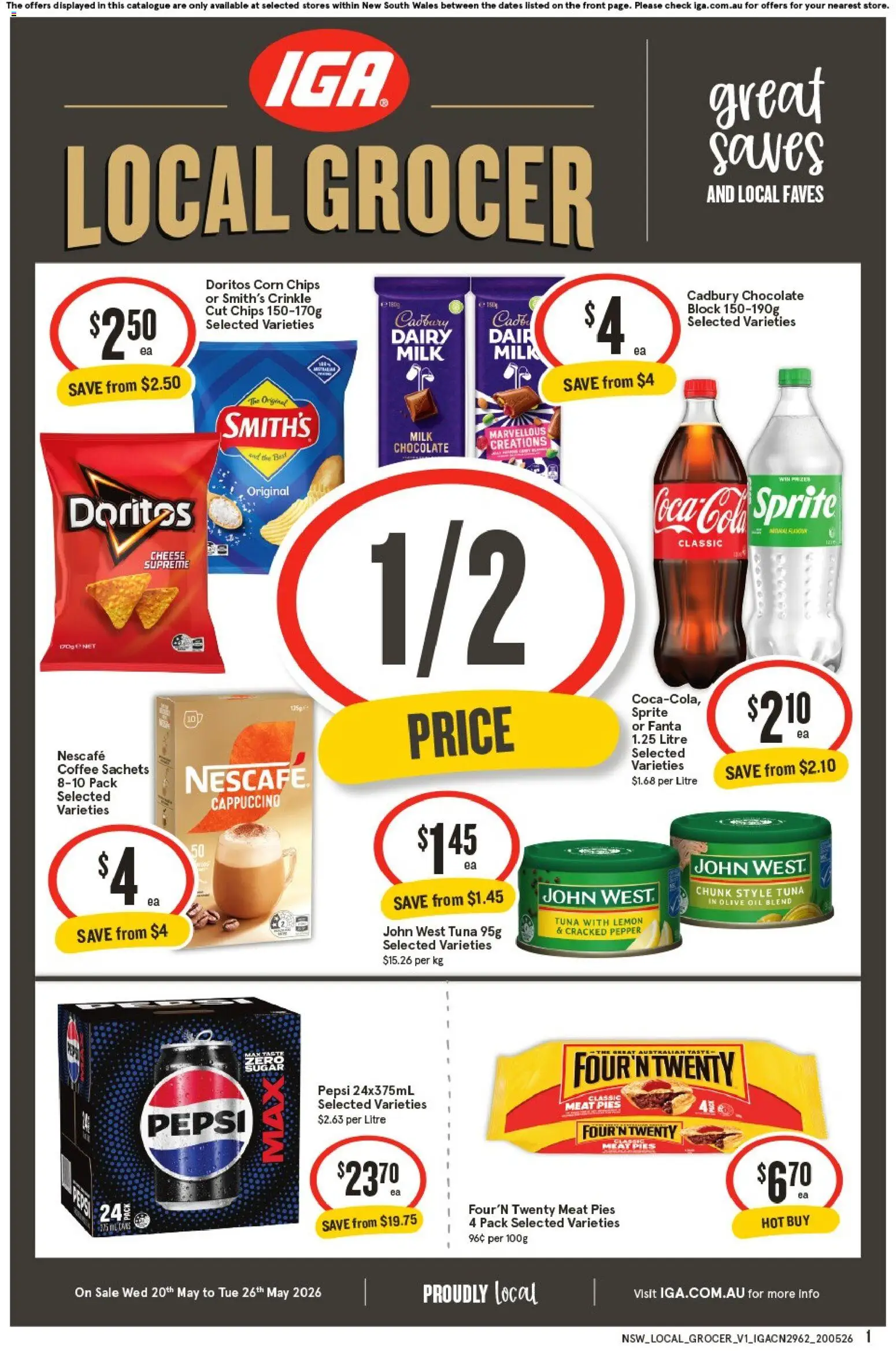 Preview of catalogue IGA Local Grocer NSW from shop IGA valid 20/05/2026