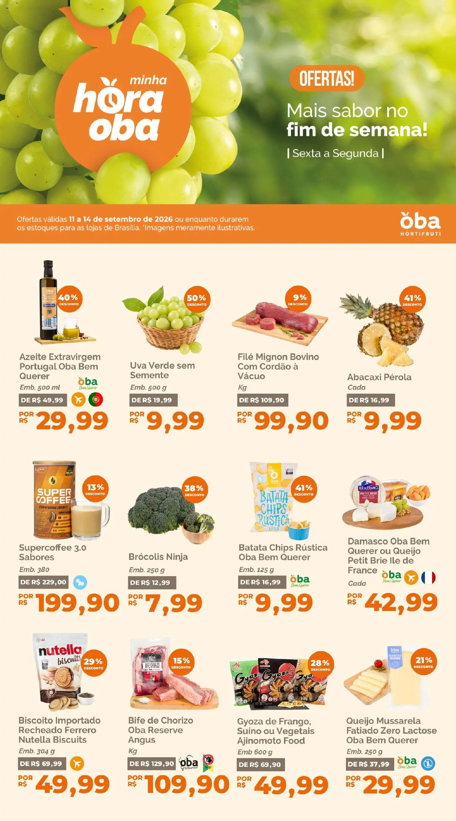 Pré-Visualização do folheto "Oba Hortifruti - Ofertas da semana" da loja Oba Hortifruti válido a partir de 11/09/2026