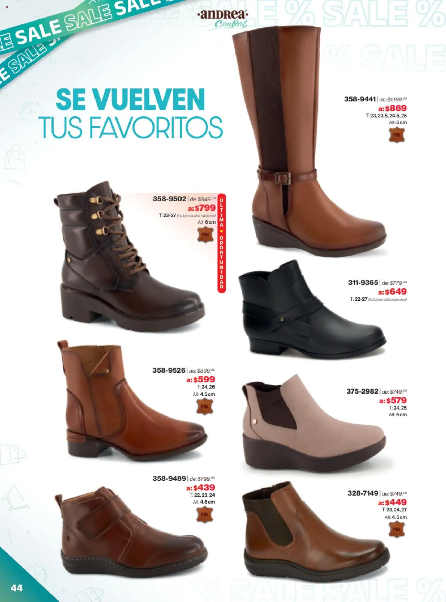 Vista previa las ofertas de la tienda Andrea - Catálogo Outlet desde el 21/12/2025 