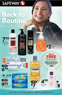 Preview of leaflet Safeway - Health & Beauty from shop Safeway is valid from Aug 13, 2026