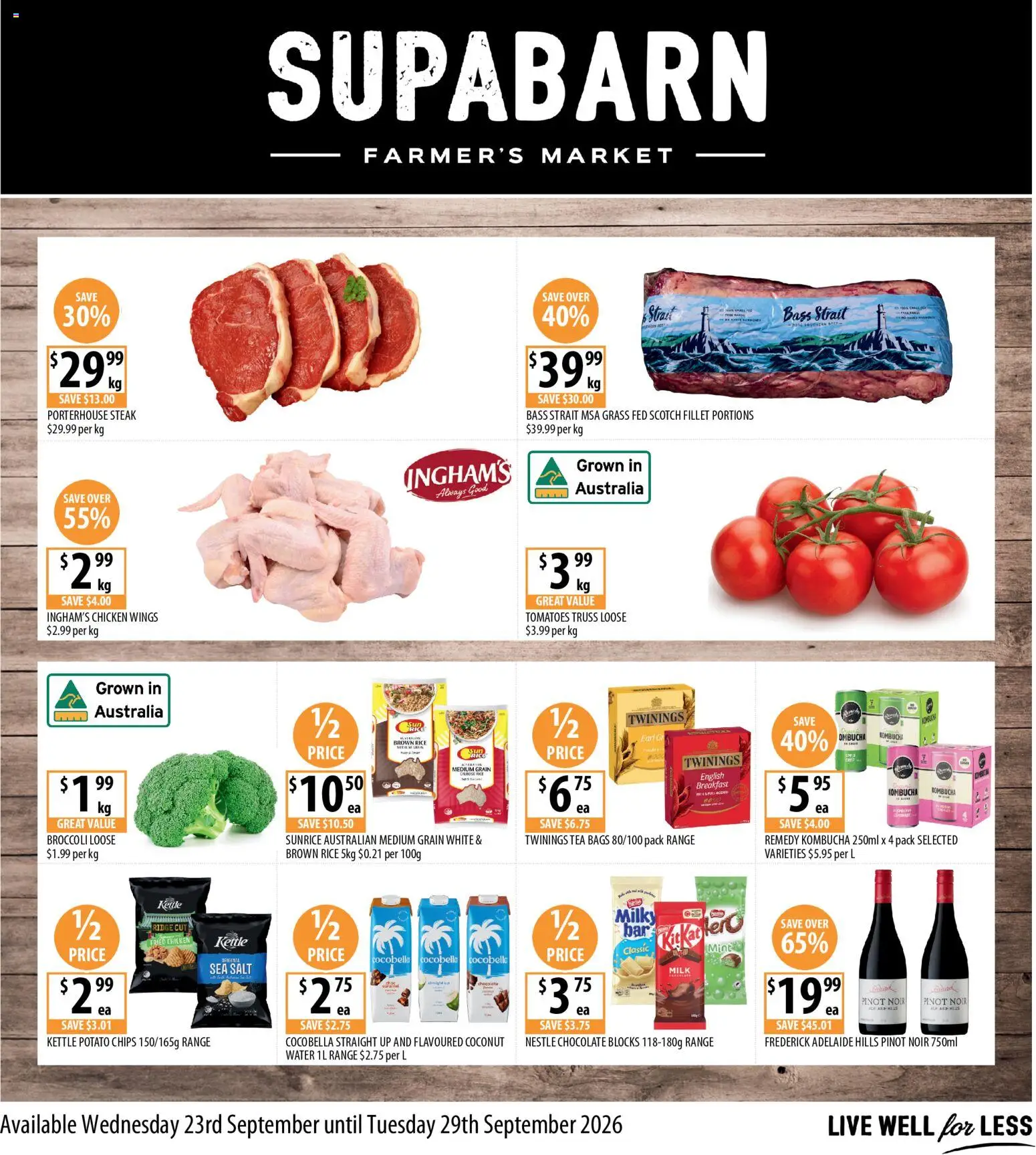 Preview of catalogue Supabarn catalogue from shop Supabarn valid 23/09/2026