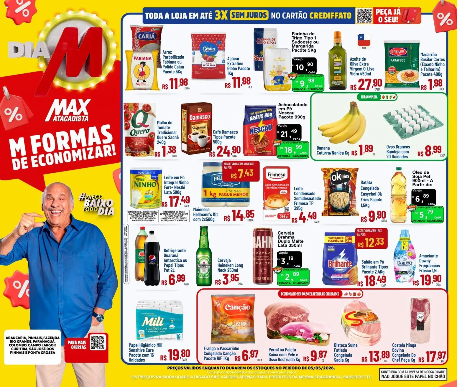 Pré-Visualização do folheto "Max Atacadista ofertas do Dia" da loja Max Atacadista válido a partir de 05/05/2026