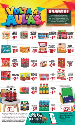 Pré-Visualização do folheto "Bahamas Supermercados ofertas Volta às aulas" da loja Bahamas Supermercados válido a partir de 27/07/2026