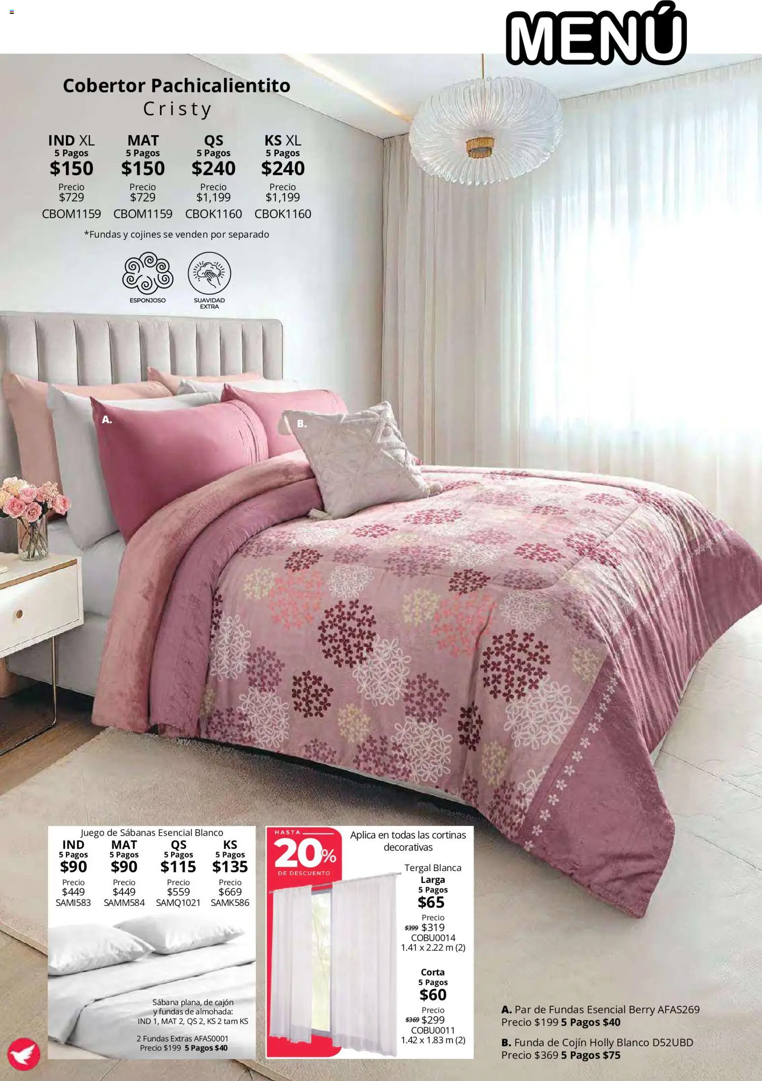 Vista previa las ofertas de la tienda Colchas Concord - Colchas Concord catálogo Colección Cobertor Calor de Hogar desde el 15/10/2026 
