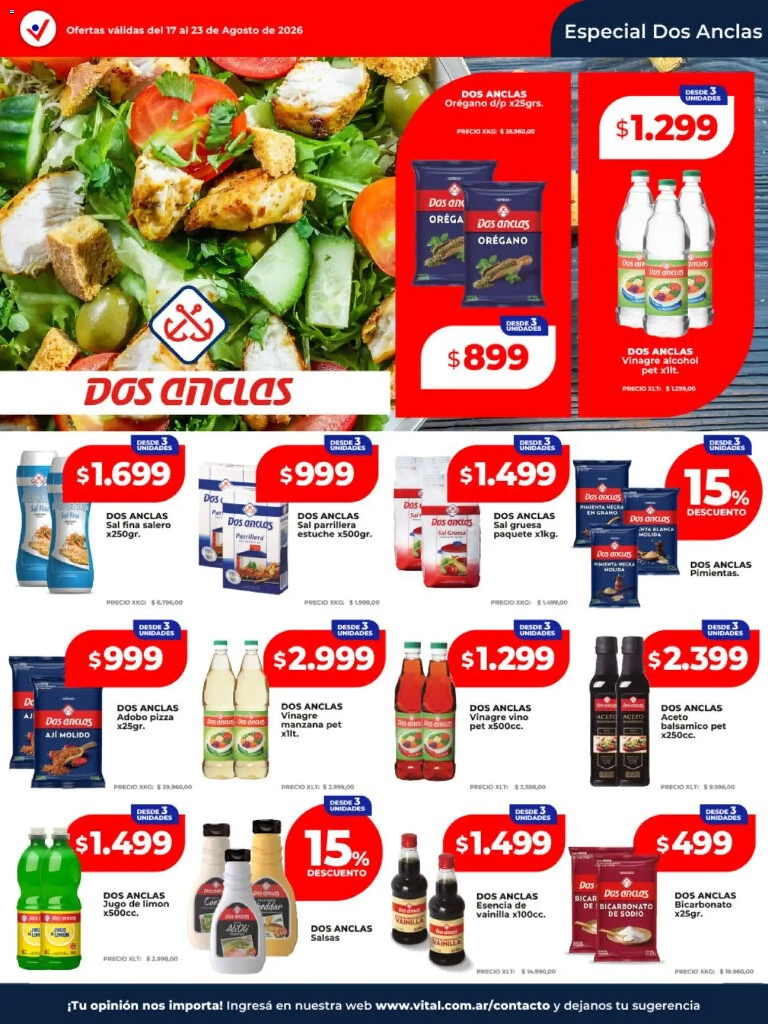 Vista previa del folleto de la tienda Vital válido desde el 17/08/2026 