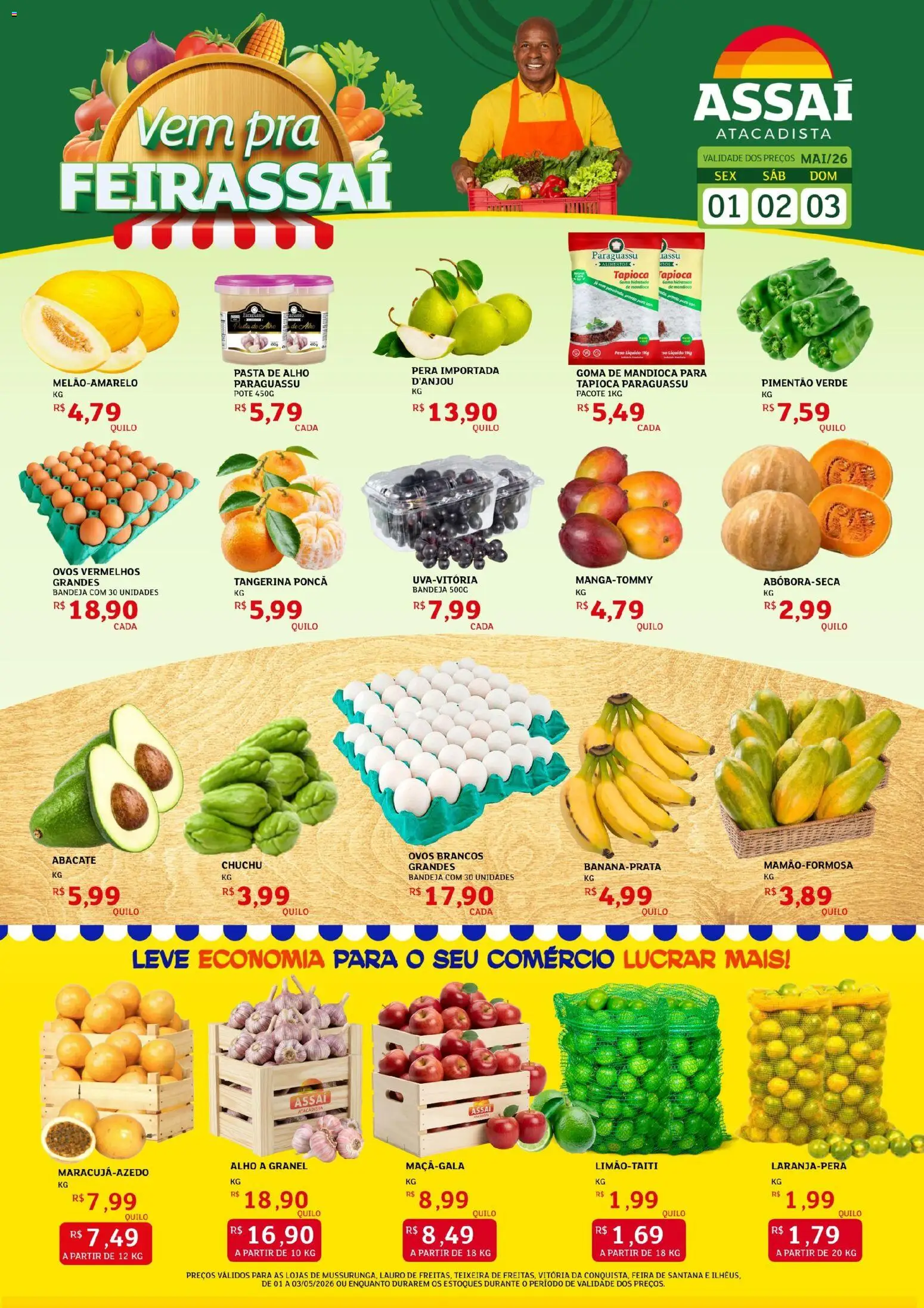 Pré-Visualização do folheto "Assaí Atacadista ofertas - BA" da loja Assaí Atacadista válido a partir de 01/05/2026