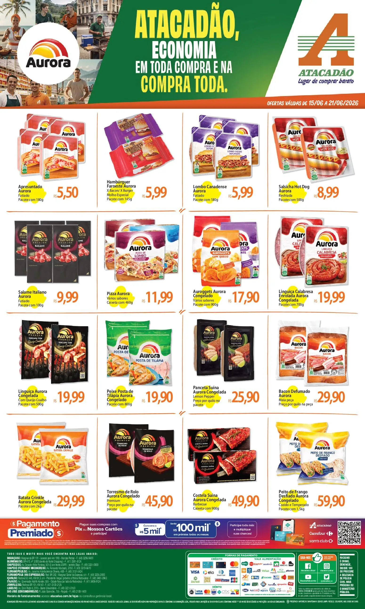 Pré-Visualização do folheto "Atacadão ofertas - SC" da loja Atacadão válido a partir de 15/06/2026