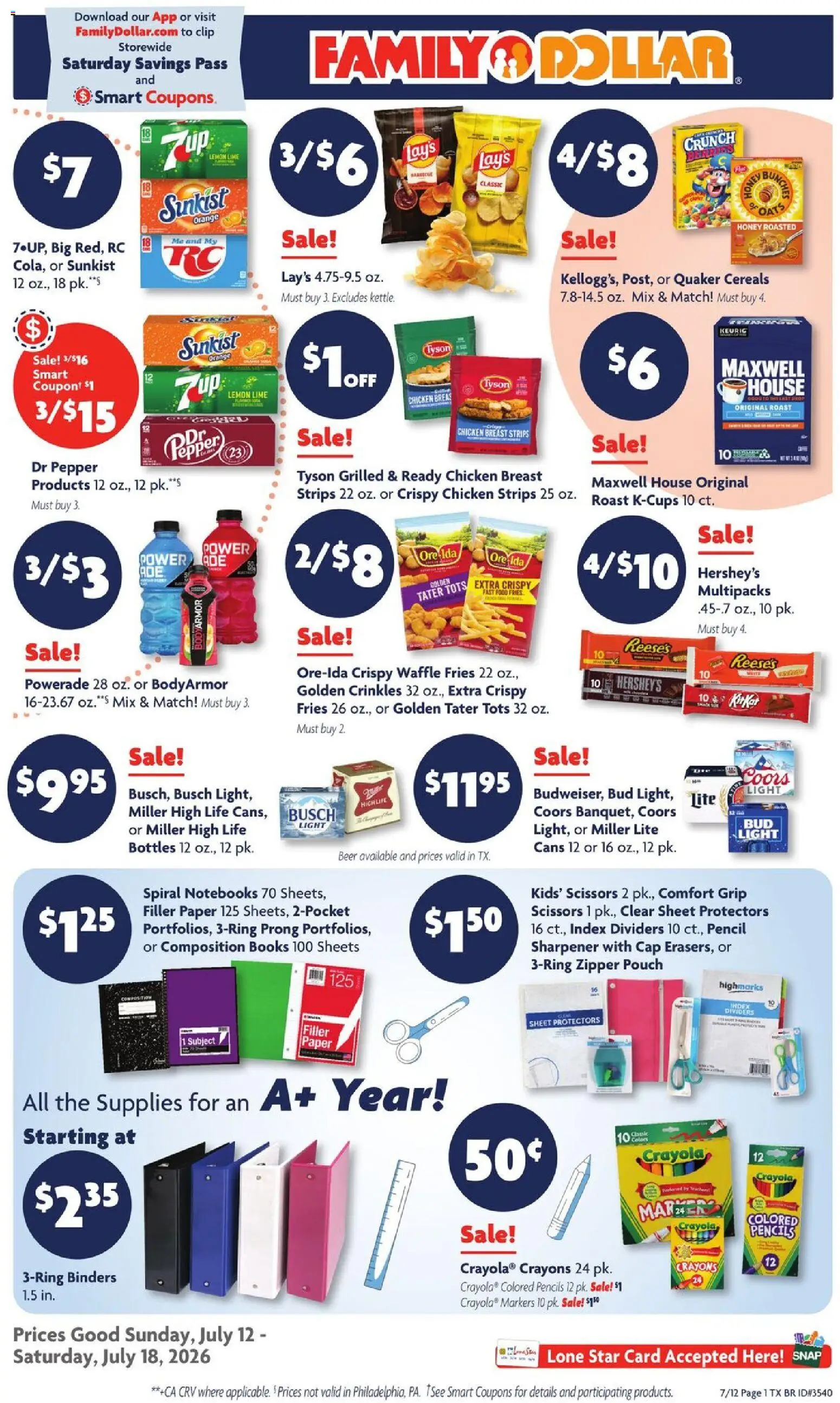 Ad Preview of Family Dollar Family Dollar Weekly Ad from 07/12/2026