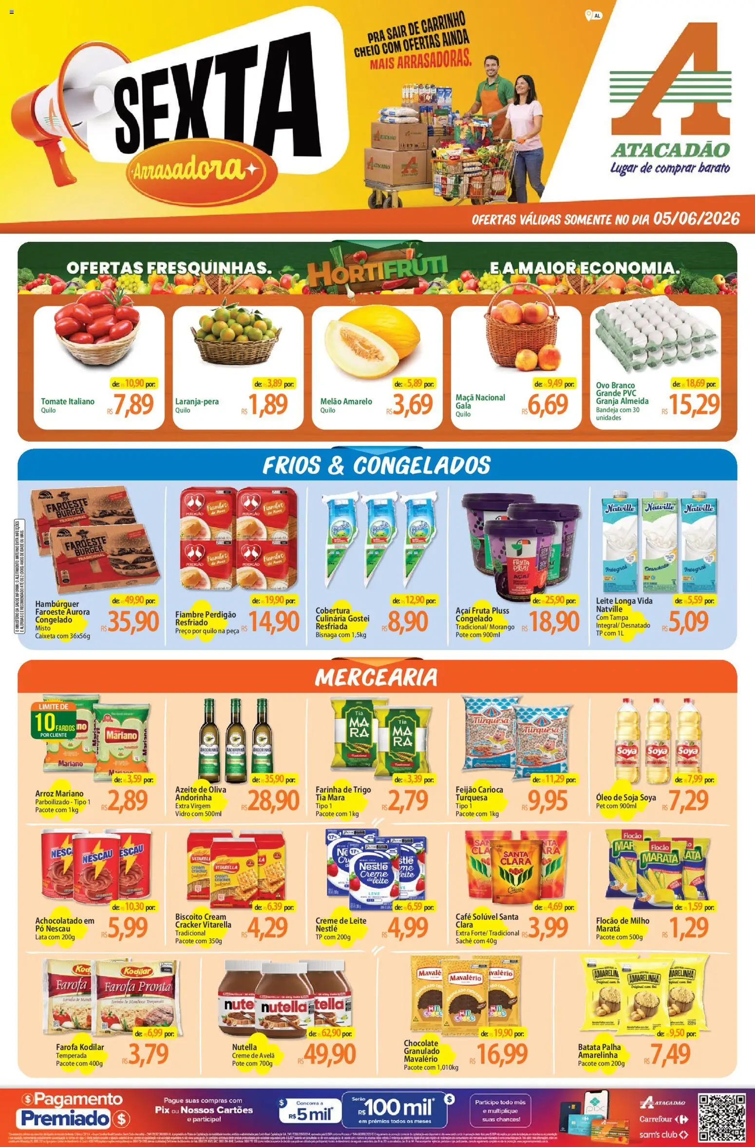 Pré-Visualização do folheto "Atacadão ofertas - AL" da loja Atacadão válido a partir de 05/06/2026