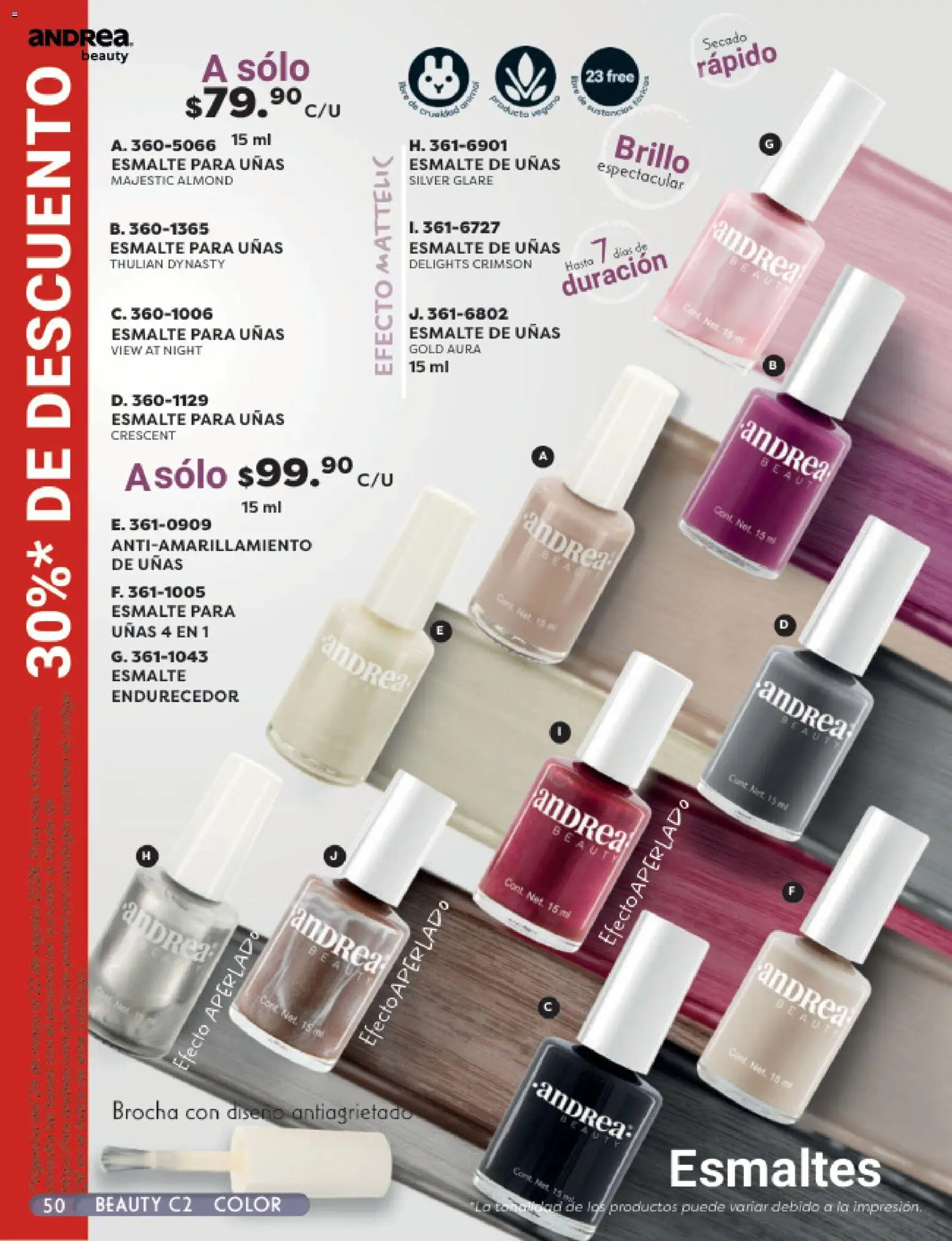 Vista previa las ofertas de la tienda Andrea - Andrea catálogo Beauty desde el 24/05/2026 