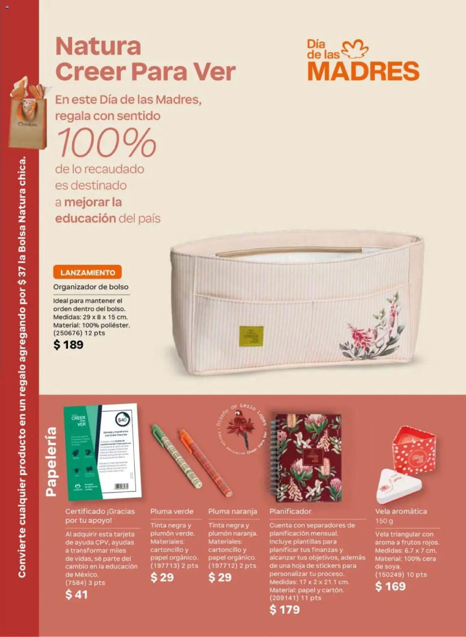 Vista previa las ofertas de la tienda Natura - Natura campaña 6 2026 desde el 02/04/2026 - Bolsa, Bolso, Vela, Organizador, Cera
