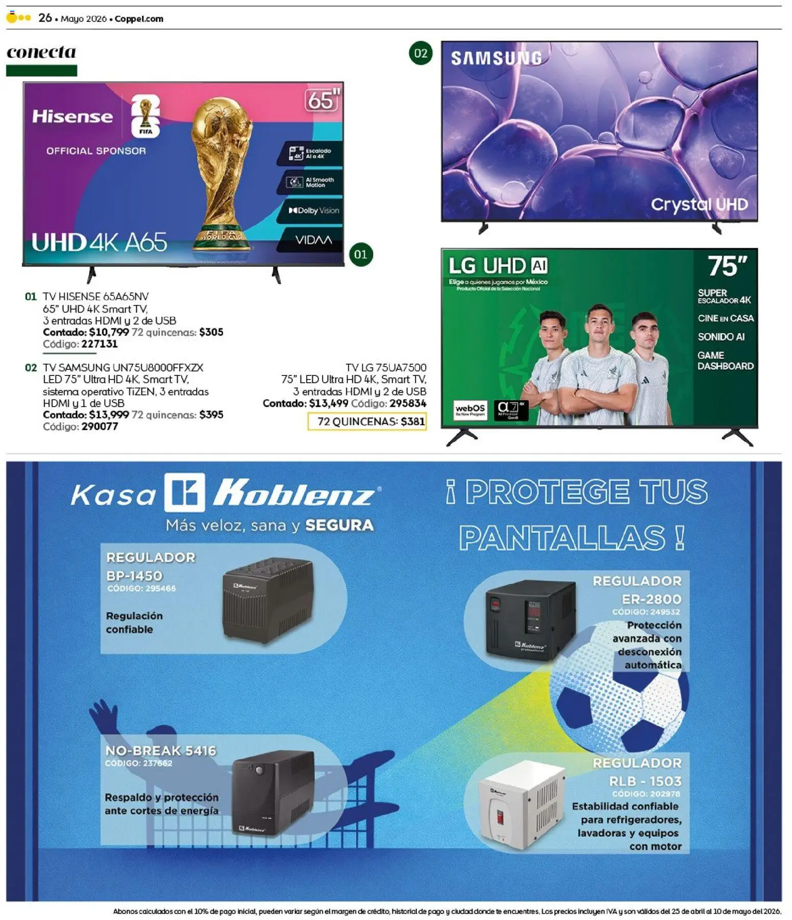 Vista previa las ofertas de la tienda Coppel - Coppel catálogo Claro que la vas a querer desde el 25/04/2026 - Té, Pantallas, Usb