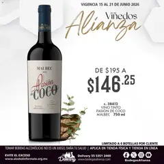 Vista previa las ofertas de la tienda Bodegas Alianza - Bodegas Alianza catálogo Viñedos Alianza desde el 15/06/2026 