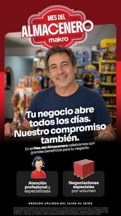 Vista previa del folleto de la tienda Makro válido desde el 14/09/2026 