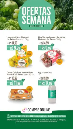 Pré-Visualização do folheto "Natural da Terra - Ofertas da semana" da loja Natural da Terra válido a partir de 30/10/2026