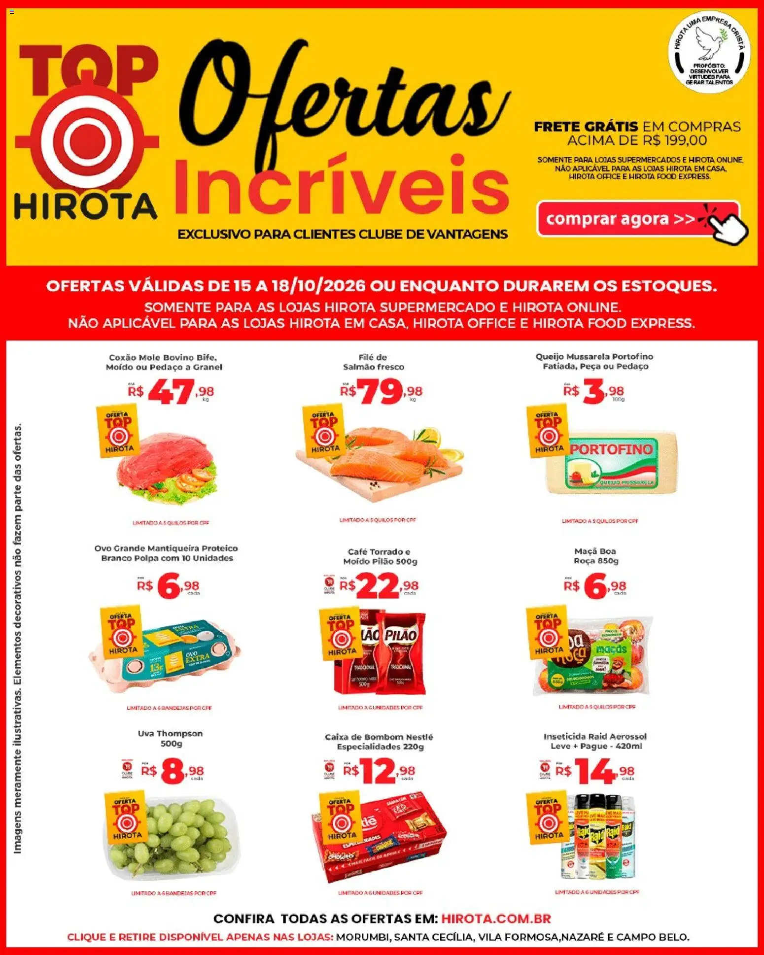 Pré-Visualização do folheto "Hirota Food ofertas TV" da loja Hirota Food válido a partir de 15/10/2026