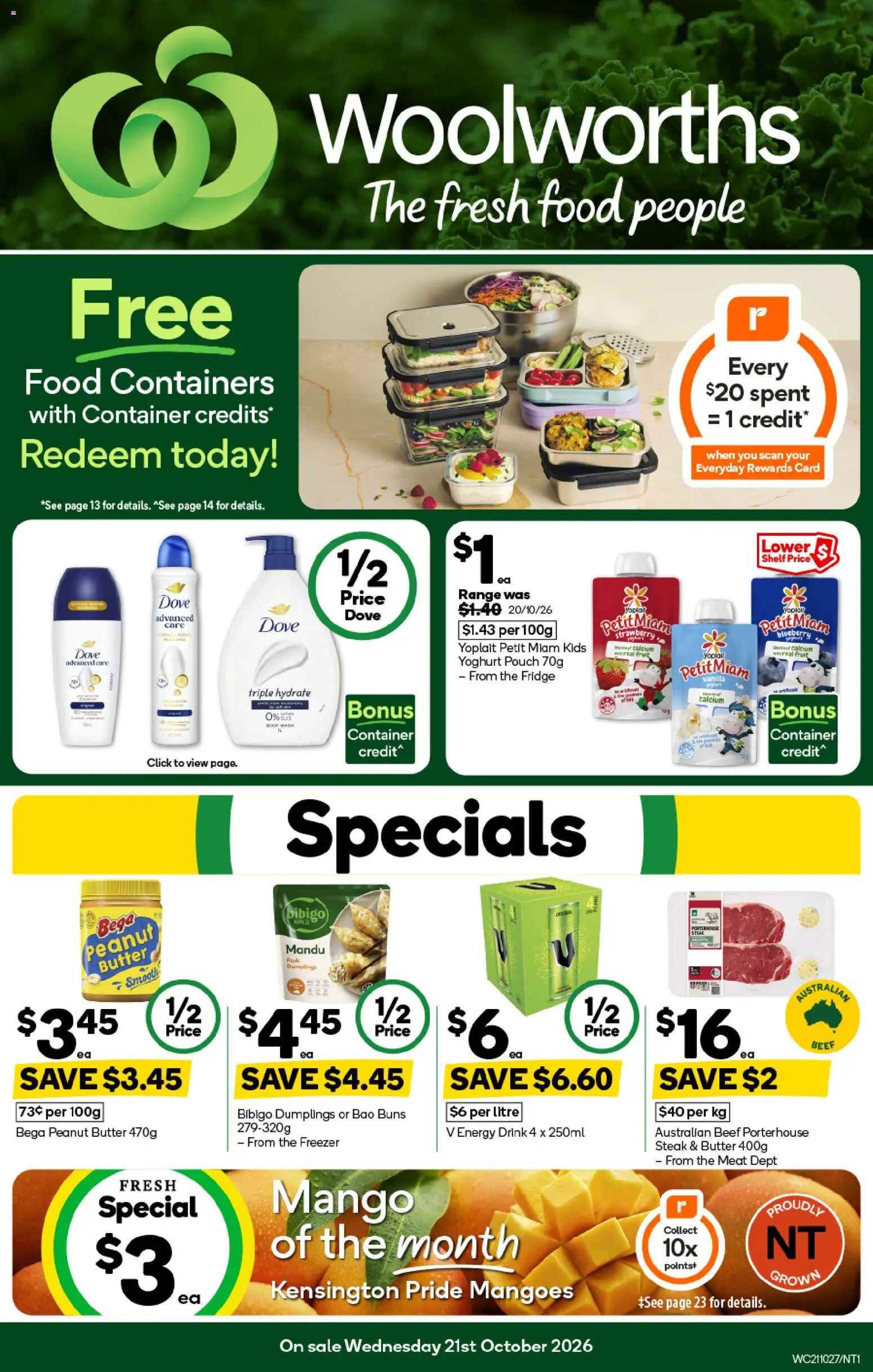 Preview of catalogue Woolworths catalogue NT from shop Woolworths valid 21/10/2026