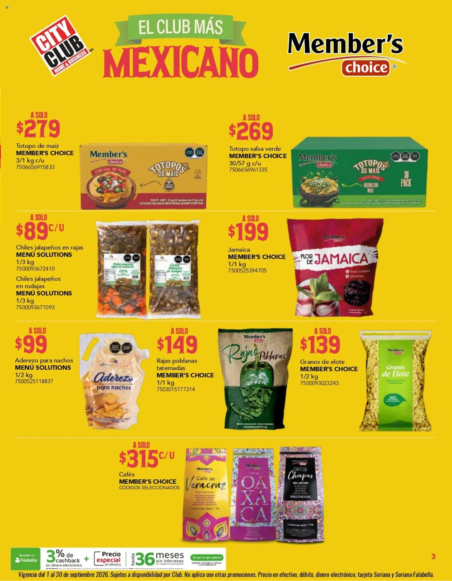 Vista previa las ofertas de la tienda City Club - City Club catálogo desde el 01/09/2026 
