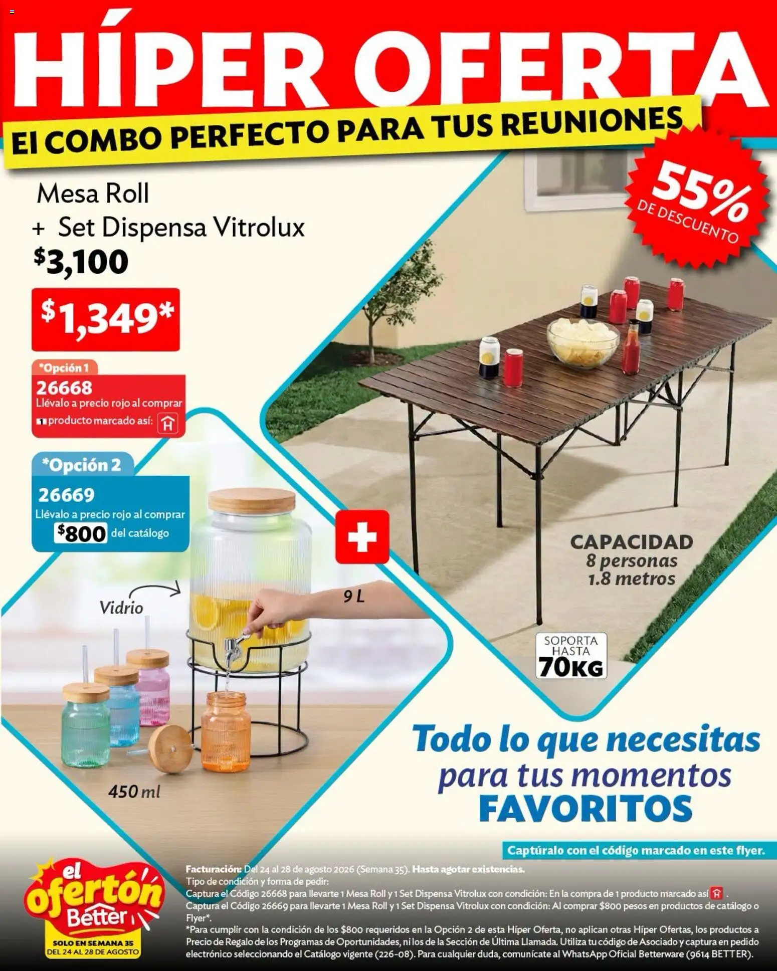 Vista previa las ofertas de la tienda Betterware - Betterware catálogo El Ofertón desde el 24/08/2026 