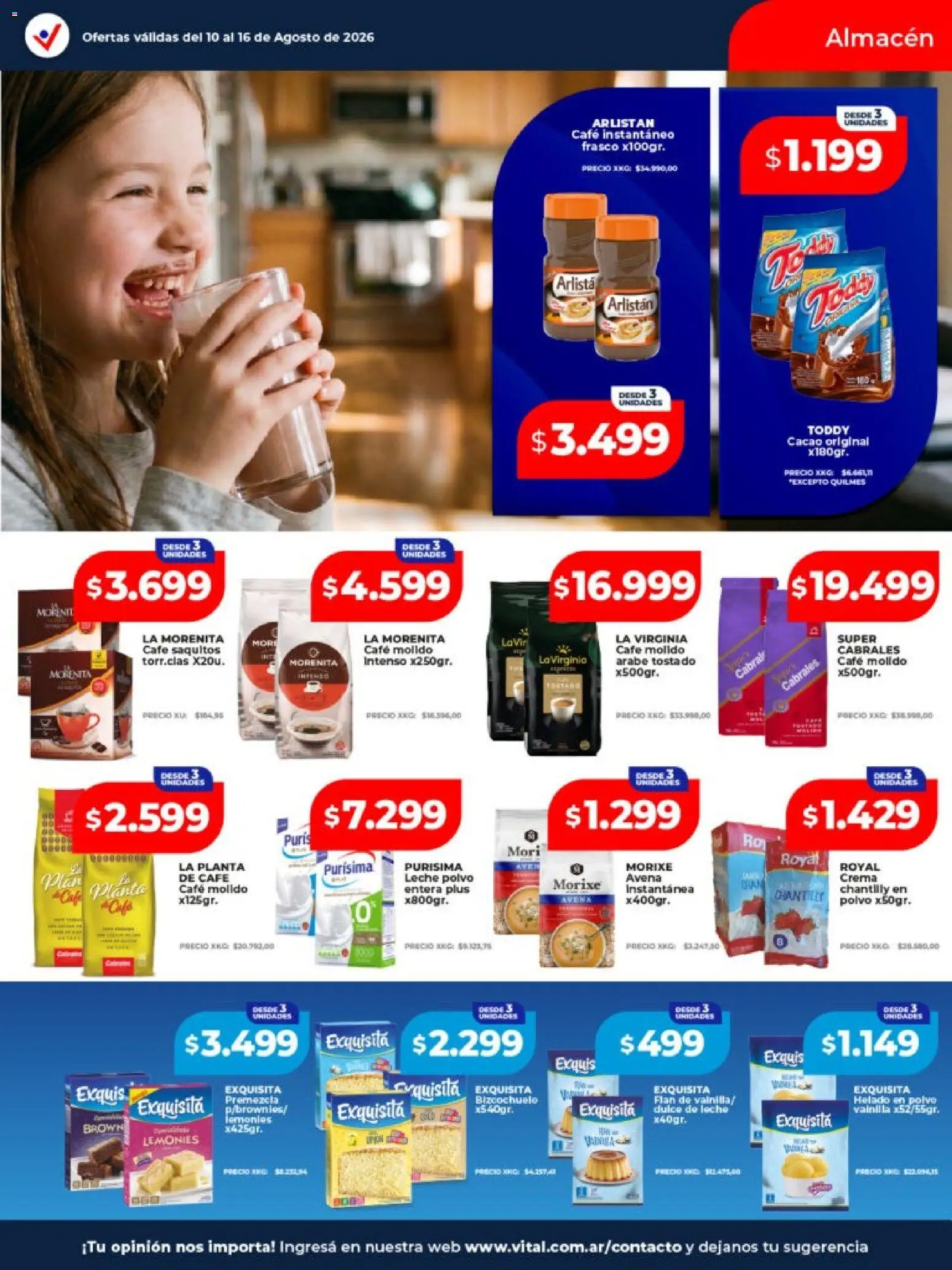 Vista previa del folleto de la tienda Vital válido desde el 10/08/2026 