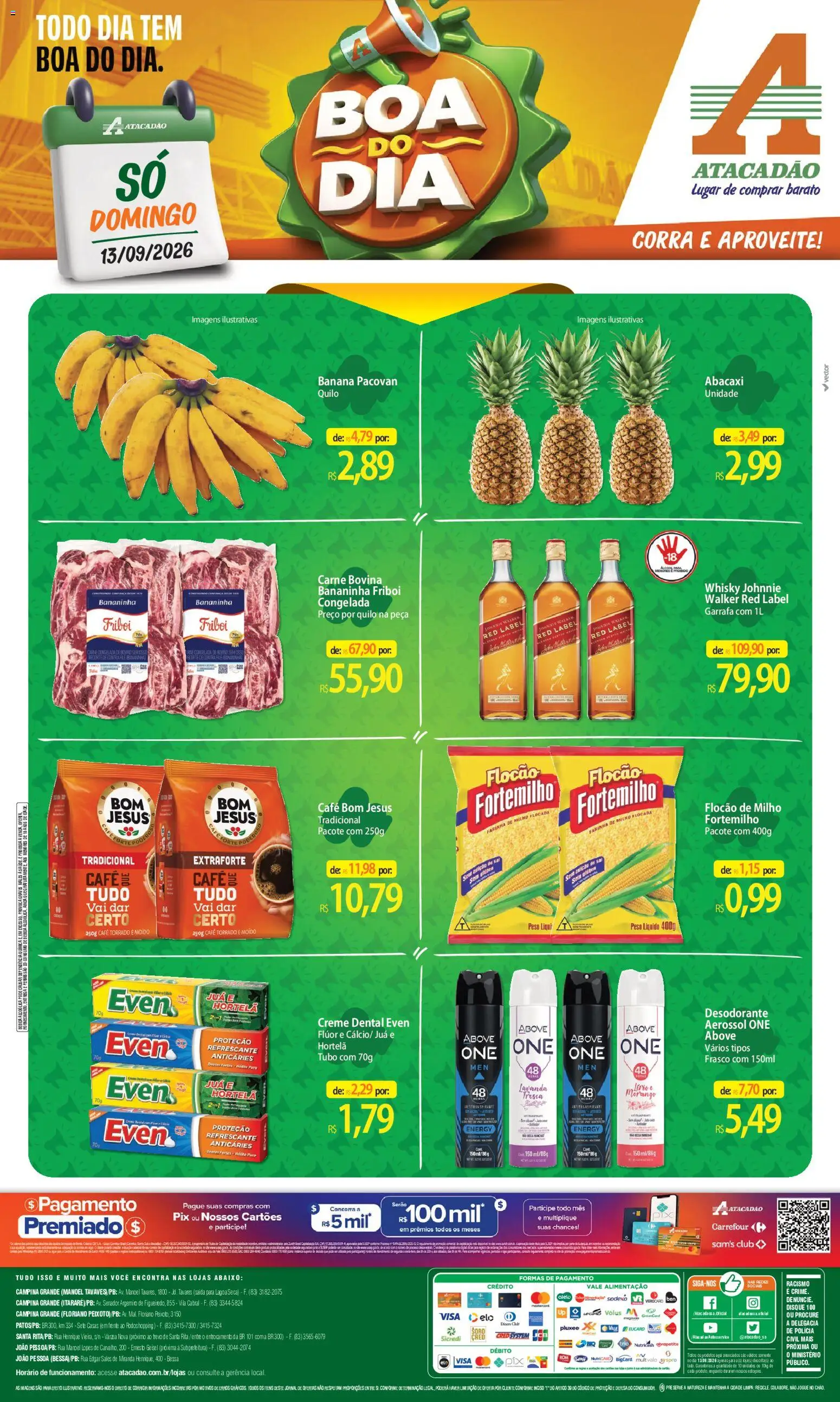 Pré-Visualização do folheto "Atacadão ofertas - PB" da loja Atacadão válido a partir de 13/09/2026