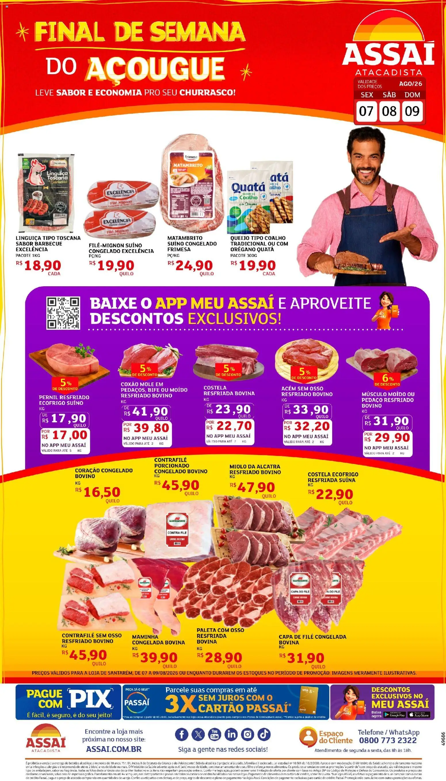 Pré-Visualização do folheto "Assaí Atacadista ofertas - PA" da loja Assaí Atacadista válido a partir de 07/08/2026