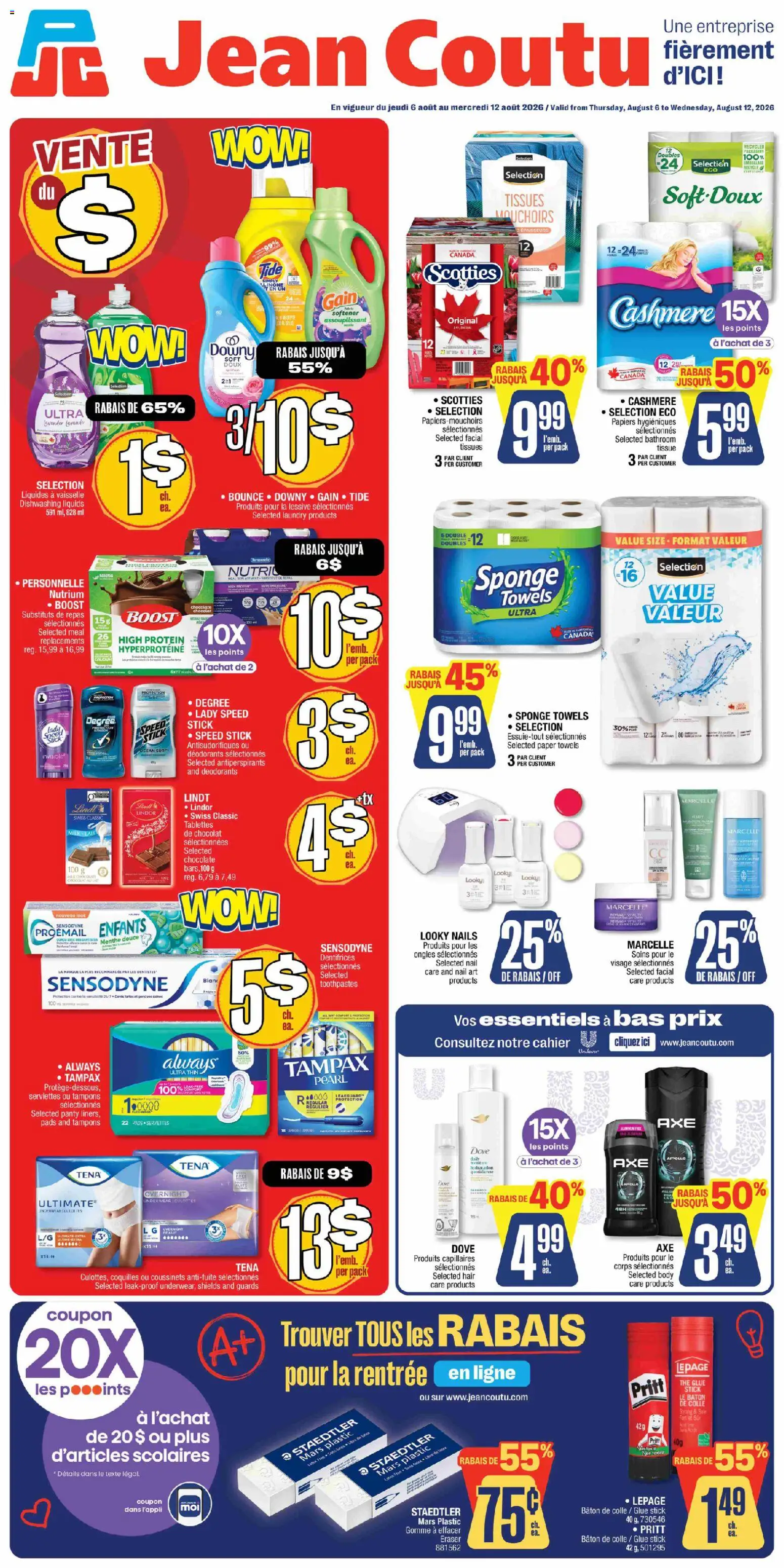 Preview of leaflet Jean Coutu circulaire from shop Jean Coutu is valid from Aug 06, 2026