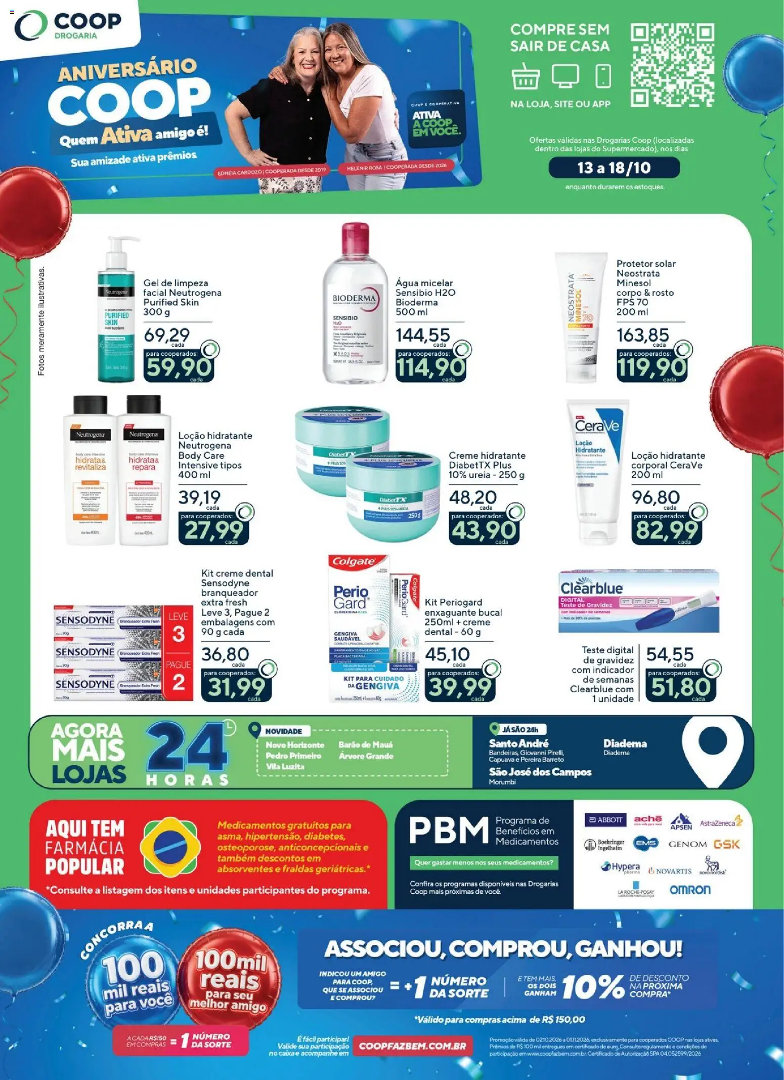 Pré-Visualização do folheto "Coop ofertas Drogaria" da loja Coop válido a partir de 13/10/2026