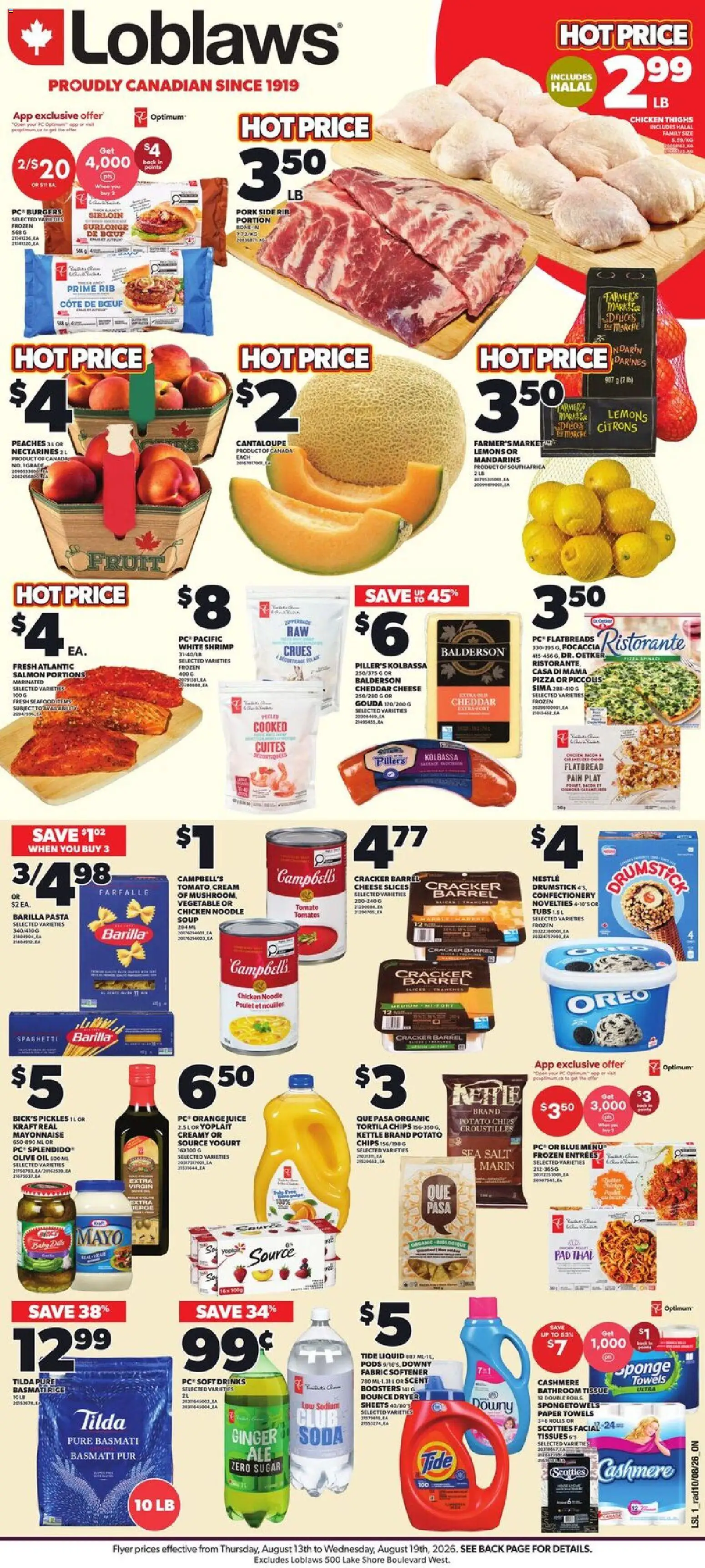 Preview of leaflet Loblaws weekly flyer / circulaire from shop Loblaws is valid from Aug 13, 2026