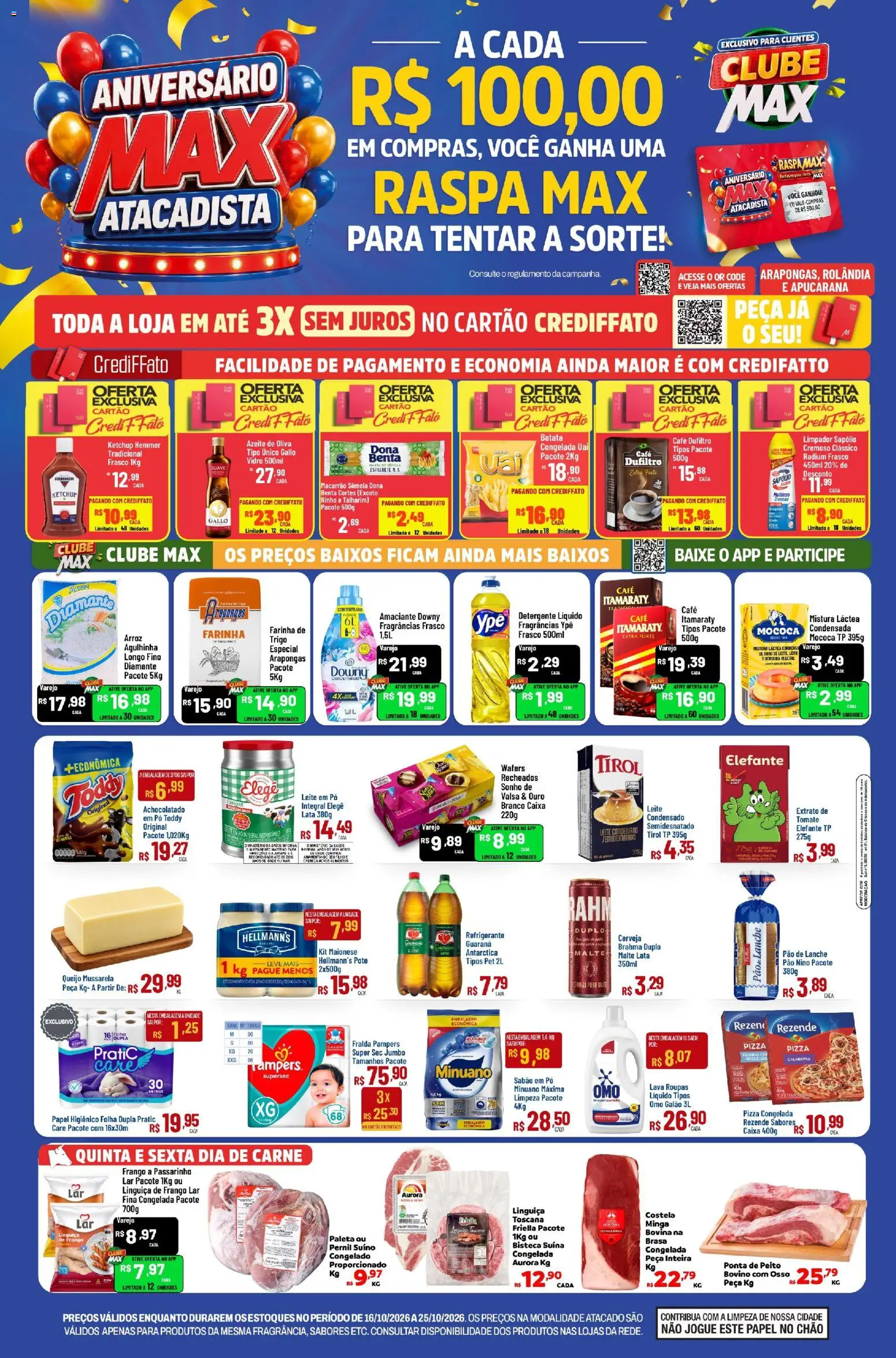 Pré-Visualização do folheto "Max Atacadista - Ofertas da semana" da loja Max Atacadista válido a partir de 16/10/2026
