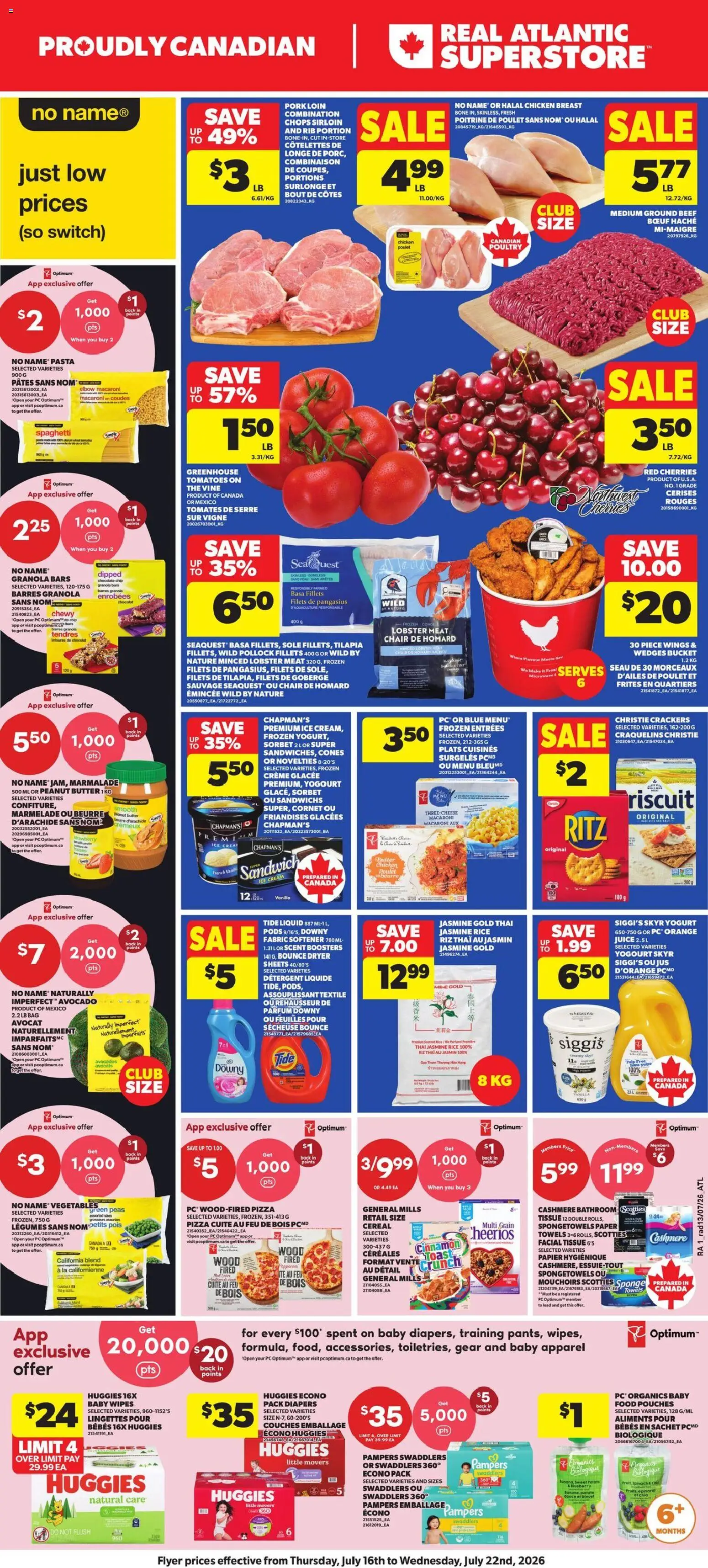 Preview of leaflet Atlantic Superstore weekly flyer / circulaire from shop Atlantic Superstore is valid from Jul 16, 2026