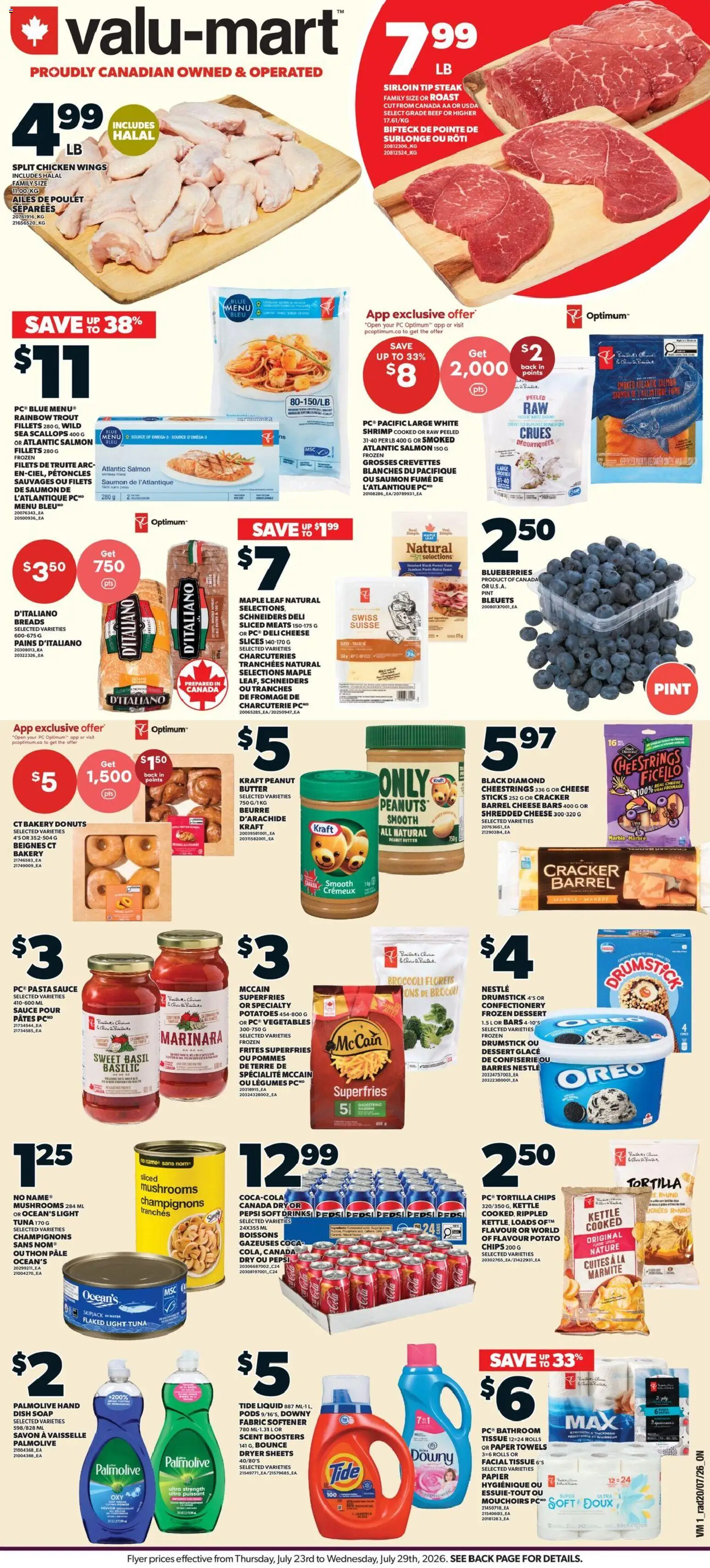 Preview of leaflet Valu Mart weekly flyer from shop Valu Mart is valid from Jul 23, 2026