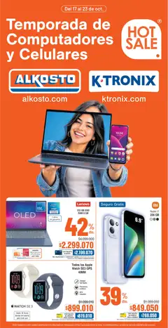  Vista previa del prospecto Ktronix Hot Sale del almacen Ktronix válida del 17/10/2026 al 23/10/2026