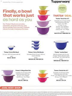 Un aperçu du dépliant Tupperware weekly flyer du magasin Tupperware est valide à partir 1 mai 2026