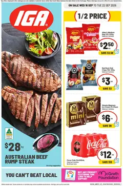 Preview of catalogue IGA catalogue Ainslie from shop IGA valid 16/09/2026