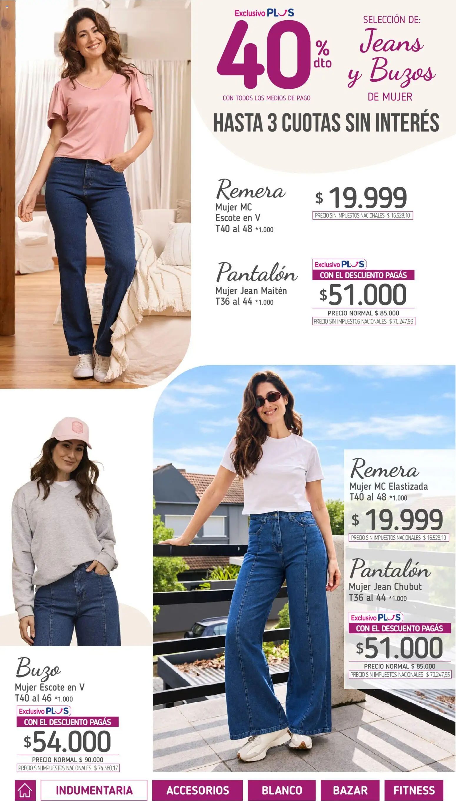 Vista previa del folleto de la tienda La Anonima válido desde el 01/10/2026 - Buzo, Remera, Jean