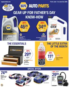 Un aperçu du dépliant NAPA Auto Parts weekly flyer du magasin NAPA Auto Parts est valide à partir 1 juin 2026