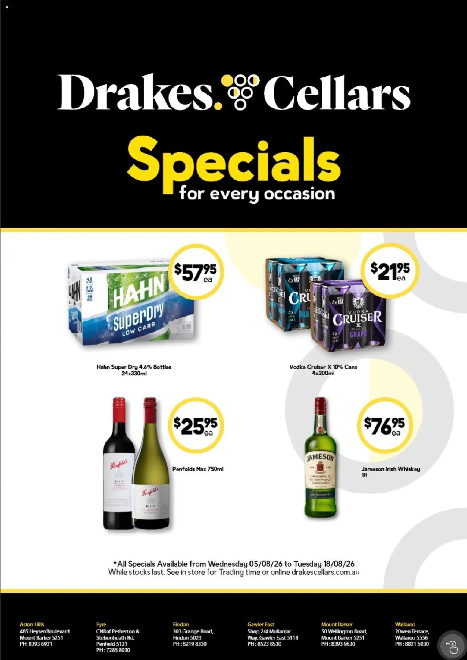 Preview of catalogue Drakes Specials from shop Drakes valid 05/08/2026