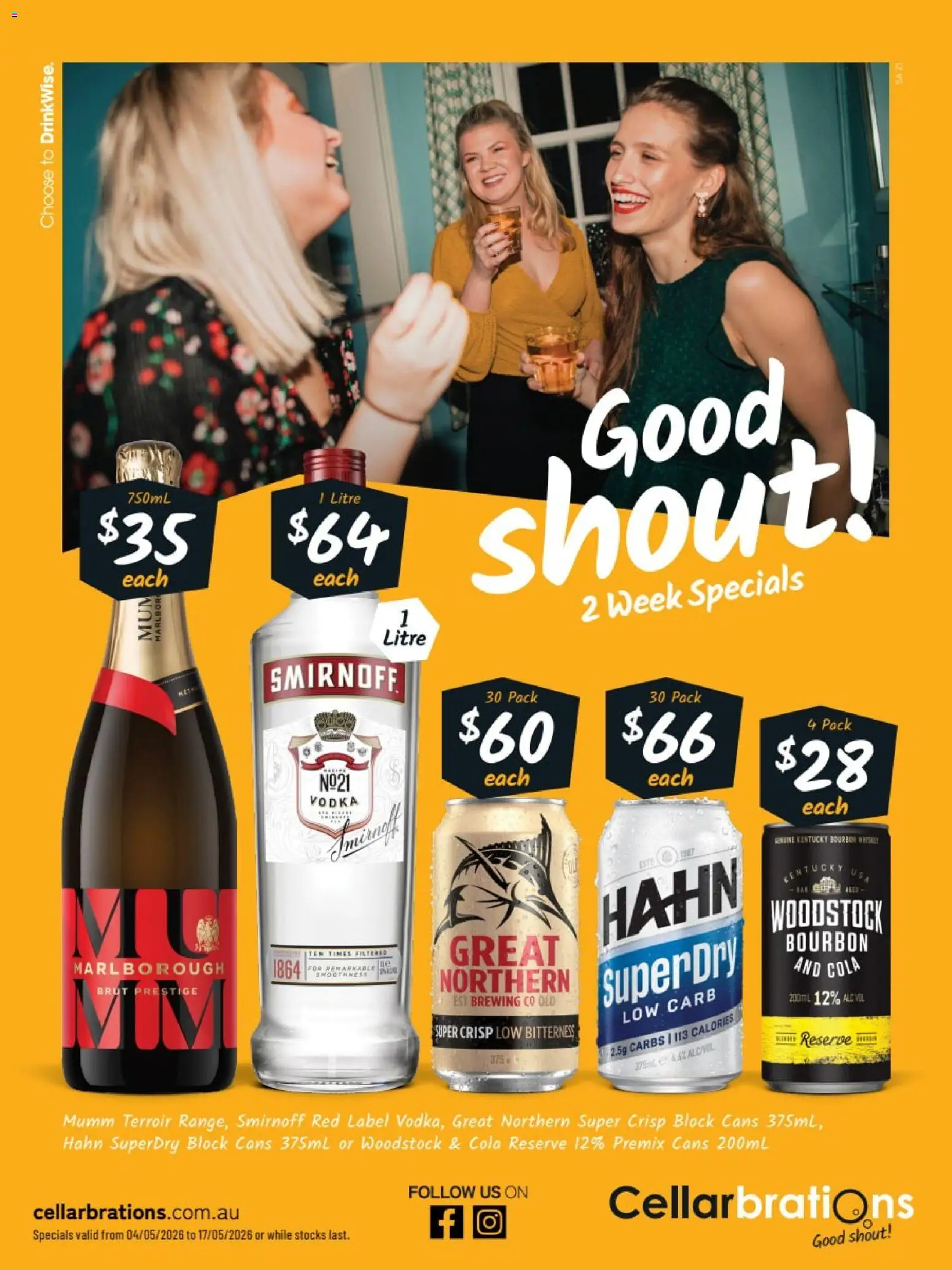 Preview of catalogue Cellarbrations catalogue SA FINDON from shop Cellarbrations valid 04/05/2026